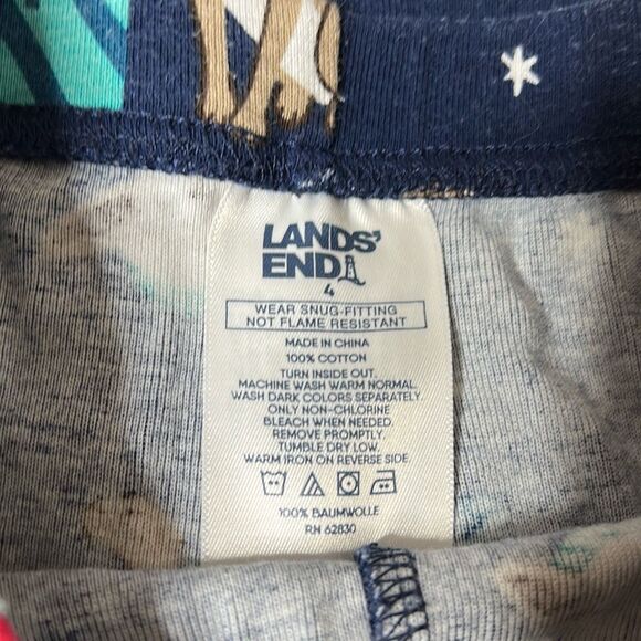 Lands’ End Dog Winter Sports Pajamas Sz 4 Unisex  Sking Snowboarding - Picture 3 of 4